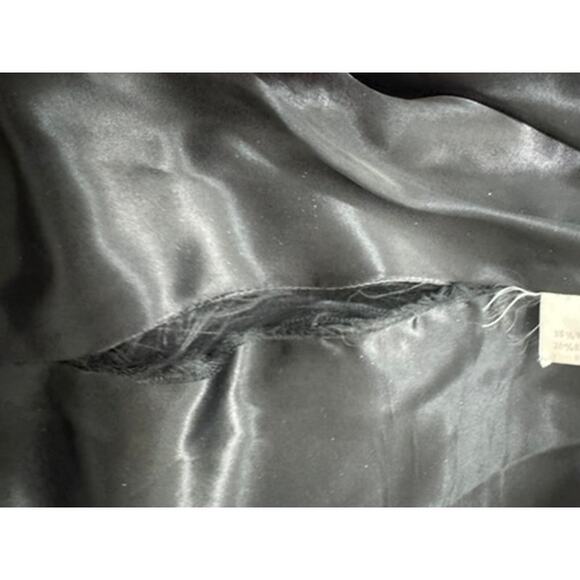 "Wool & Cashmere" Men's Black Trench 48R Goth Grunge Dark Romance QUiet Luxury - Picture 6 of 16